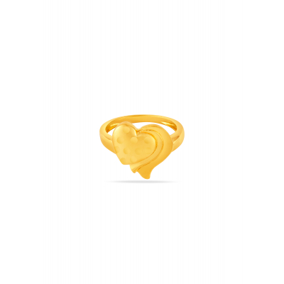 Heartfelt Elegance 22K Gold Finger Ring