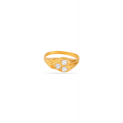 Baby Blossom 22K Gold Karaikudi Finger Ring
