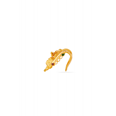 Divine Bloom 22K Gold Lakshmi Party Finger Ring