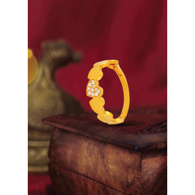 Heartbeat Spark 22K Gold Finger Ring