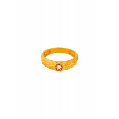 Timeless Stone 22K Gold Finger Ring