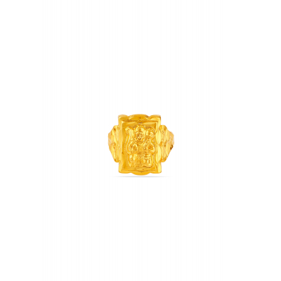 Divine Valor Hanuman 22K Gold Finger Ring