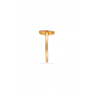 Classic Navaratna 22K Gold Finger Ring