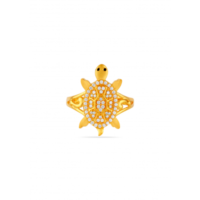 Guardian Tortoise 22K Gold Finger Ring