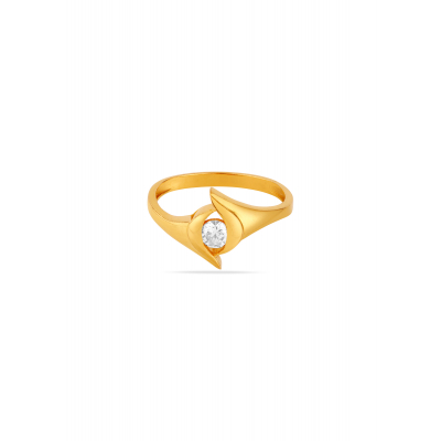 Urban Edge 22K Gold Zircon Finger Ring