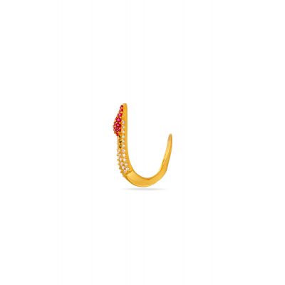 Vanki Essence 22K Gold Ruby Party Finger Ring