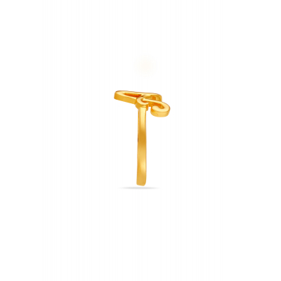 Charming Alphabet 'A' 22K Gold Finger Ring