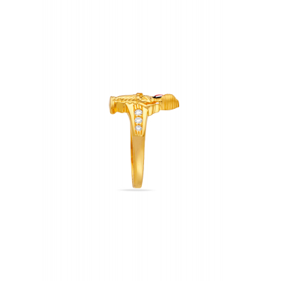 Sacred Flame Govindarajulu 22K Gold Finger Ring