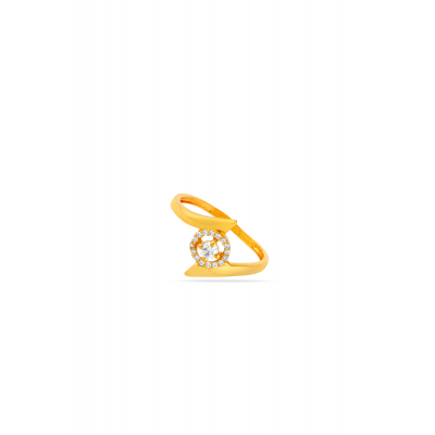 Mystic Spark 22K Gold Multistone Finger Ring