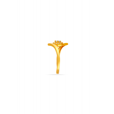 Mystic Spark 22K Gold Multistone Finger Ring