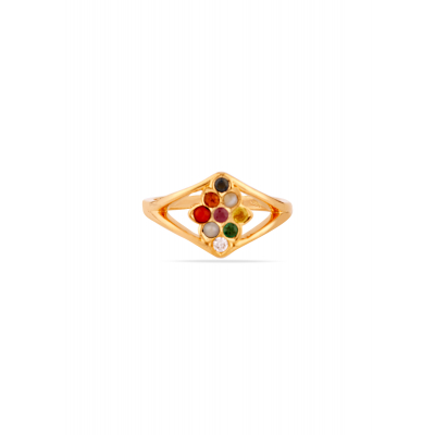 Eternal Navaratna 22K Gold Finger Ring