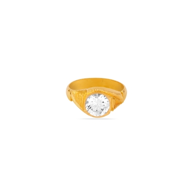 Northern Glow 22K Gold AD Finger Ring