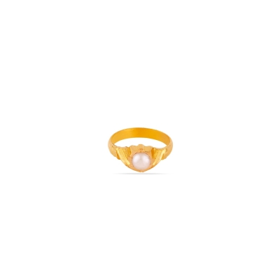 Eternal Pearl 22K Gold Finger Ring