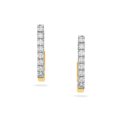Timeless Hoop Diamond Stud Earring