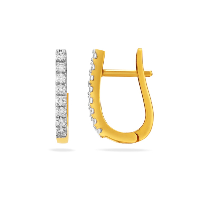 Timeless Hoop Diamond Stud Earring