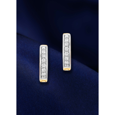 Elegant Hoop Diamond Hanging Earring
