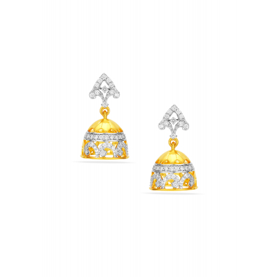 Delicate Elegance Diamond Jhumka Earring