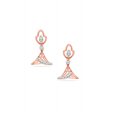 Lehenga Twirl Diamond Jhumka Earring