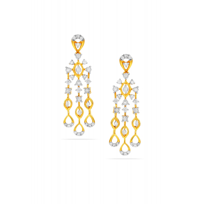 Angel Collection Diamond Hanging Earring