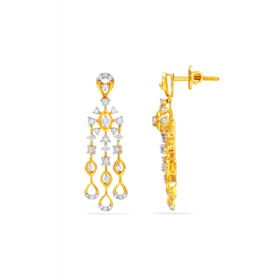 Angel Collection Diamond Hanging Earring