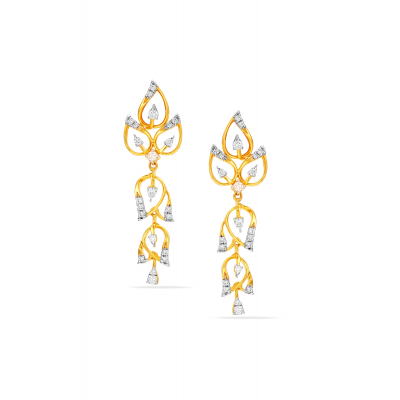 Ultra Light Diamond Hanging Earring