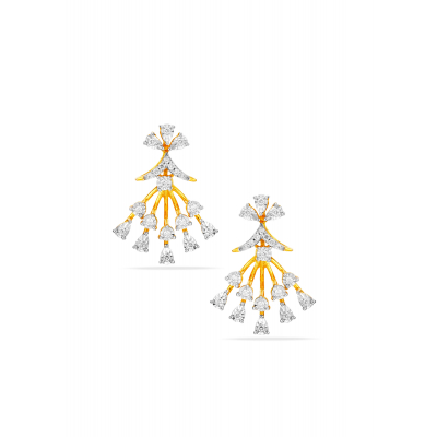 Traditional Heritage Diamond Hanging Earring