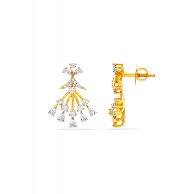 Traditional Heritage Diamond Hanging Earring