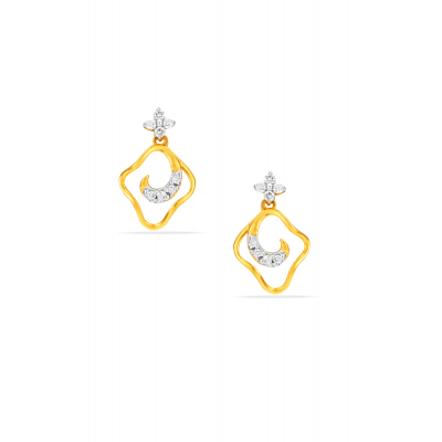 Exquisite Flow Diamond Hanging Earring