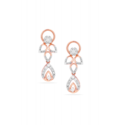 Luminous Drop Diamond Hanging Earring