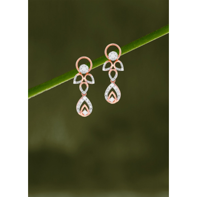 Luminous Drop Diamond Hanging Earring