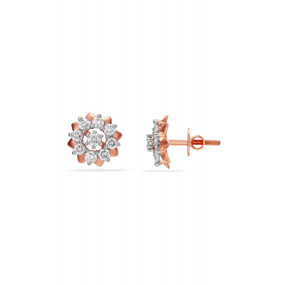 Clover Lucky Diamond Stud Earring
