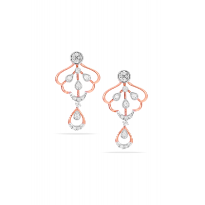 Indian Architecture Diamond Hanging Earring
