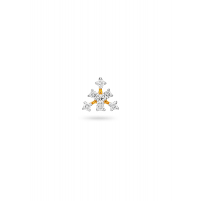 Triangle Frame Diamond Nose Pin