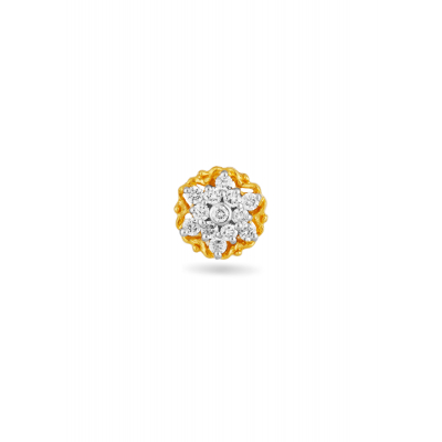 Petal Glow Diamond Nose Pin