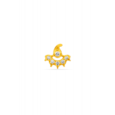 Traditional Aura Diamond Nose Pin
