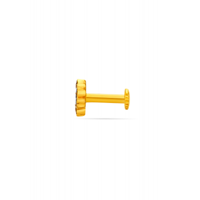 Charming Floral Radiance Diamond Nose Pin