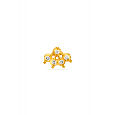Regal Roots Diamond Nose Pin