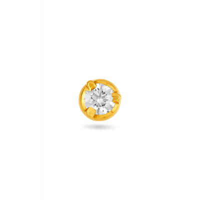 Whisper of Sparkling Aura Diamond Nose Pin