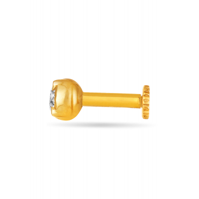 Whisper of Sparkling Aura Diamond Nose Pin