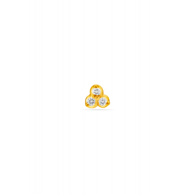 Unfading Floral Charm Diamond Nose Pin