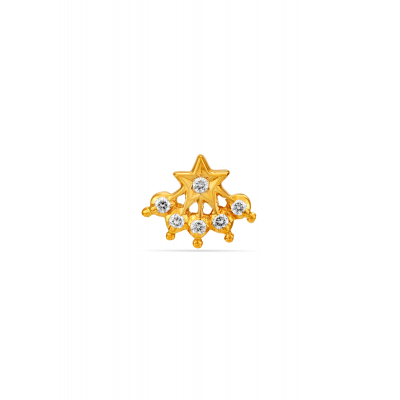 Cultural Glow Diamond Nose Pin