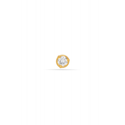 Radiant Solitaire Diamond Nose Pin
