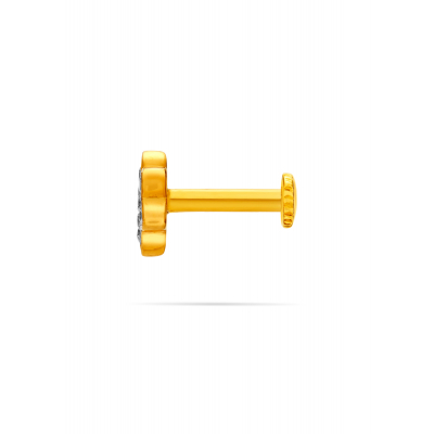 Graceful Floral Shine Diamond Nose Pin