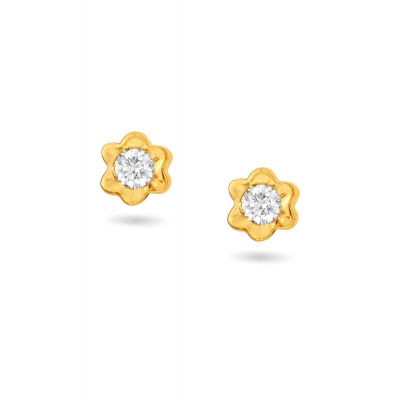 Garden Harmony Diamond Stud Earring