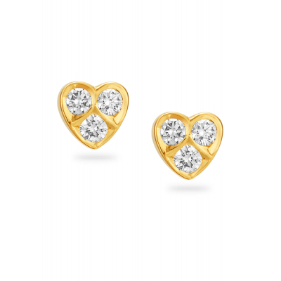 Lucky Clover Diamond Stud Earring