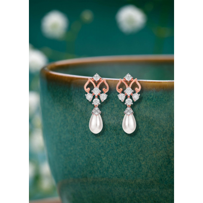 Blooming Essence Diamond Hanging Earring