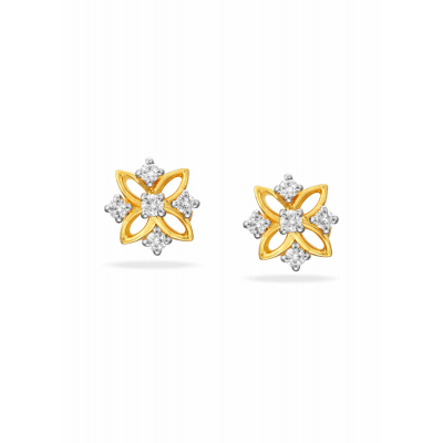 Heritage Arches Diamond Stud Earring