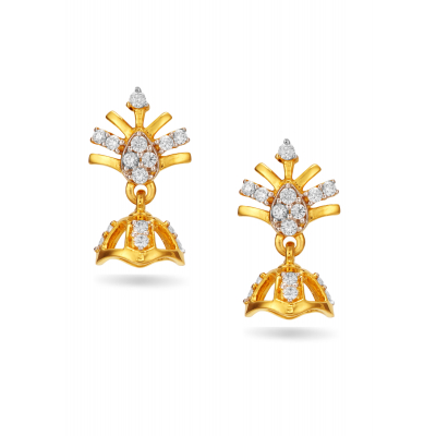 Classic Diamond Jhumka Earring