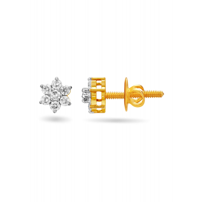 Pure Blossom Diamond Stud Earring