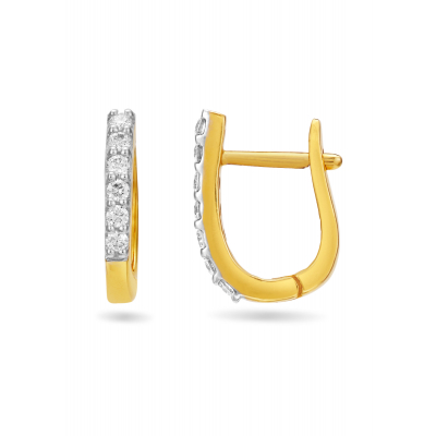 Classy Hoops Diamond Hanging Earring